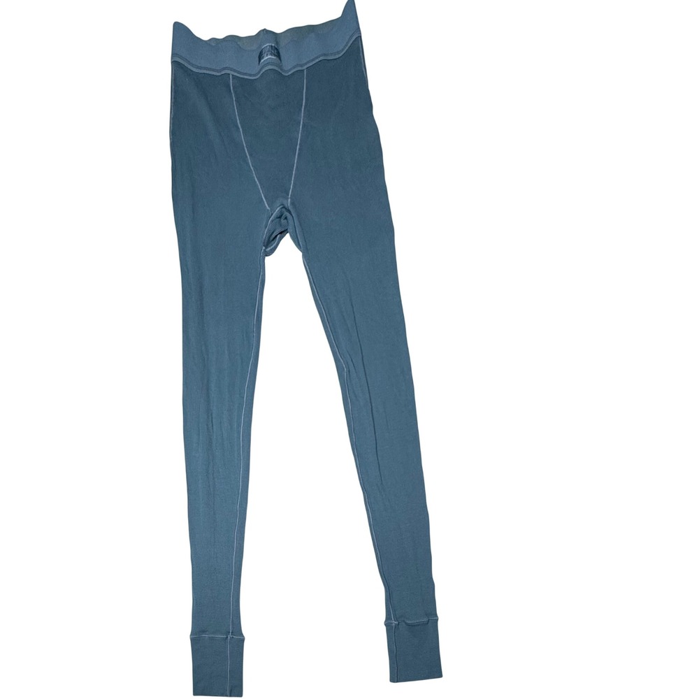 Skims Cotton Rib Legging Slate Blue Ribbed Lounge Pants XS T9